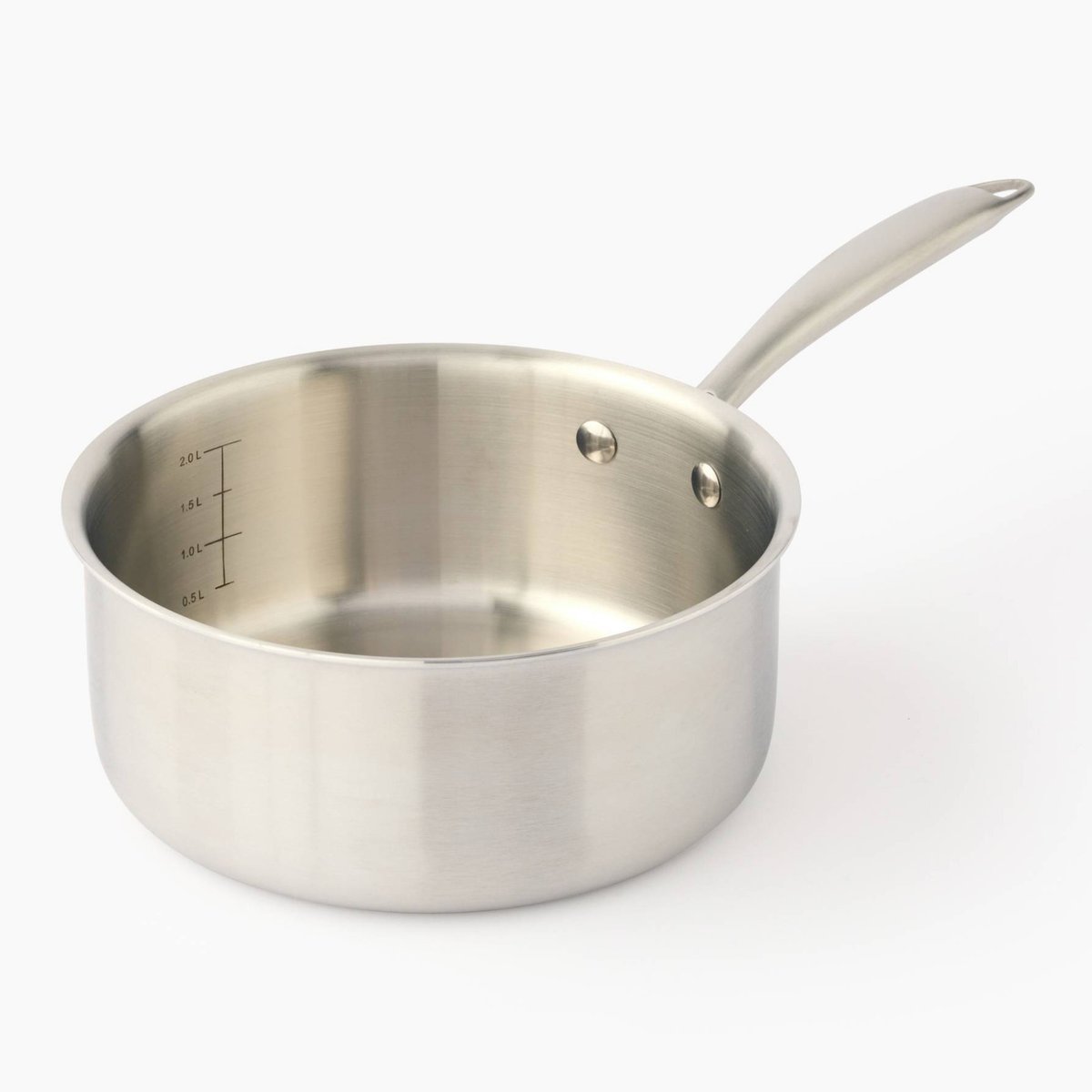 Casserole en inox, 20cm, induction couleur unique, MONOPRIX MAISON