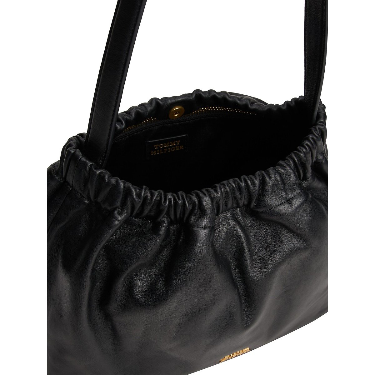 Mini Crossover Leather Shoulder Bag black, TOMMY HILFIGER