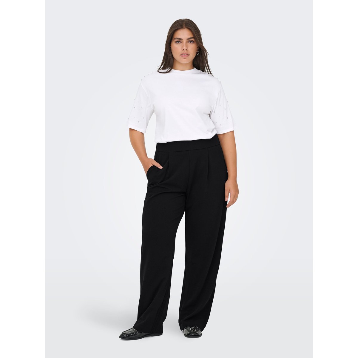 Pantalon noire - black, ONLY CARMAKOMA