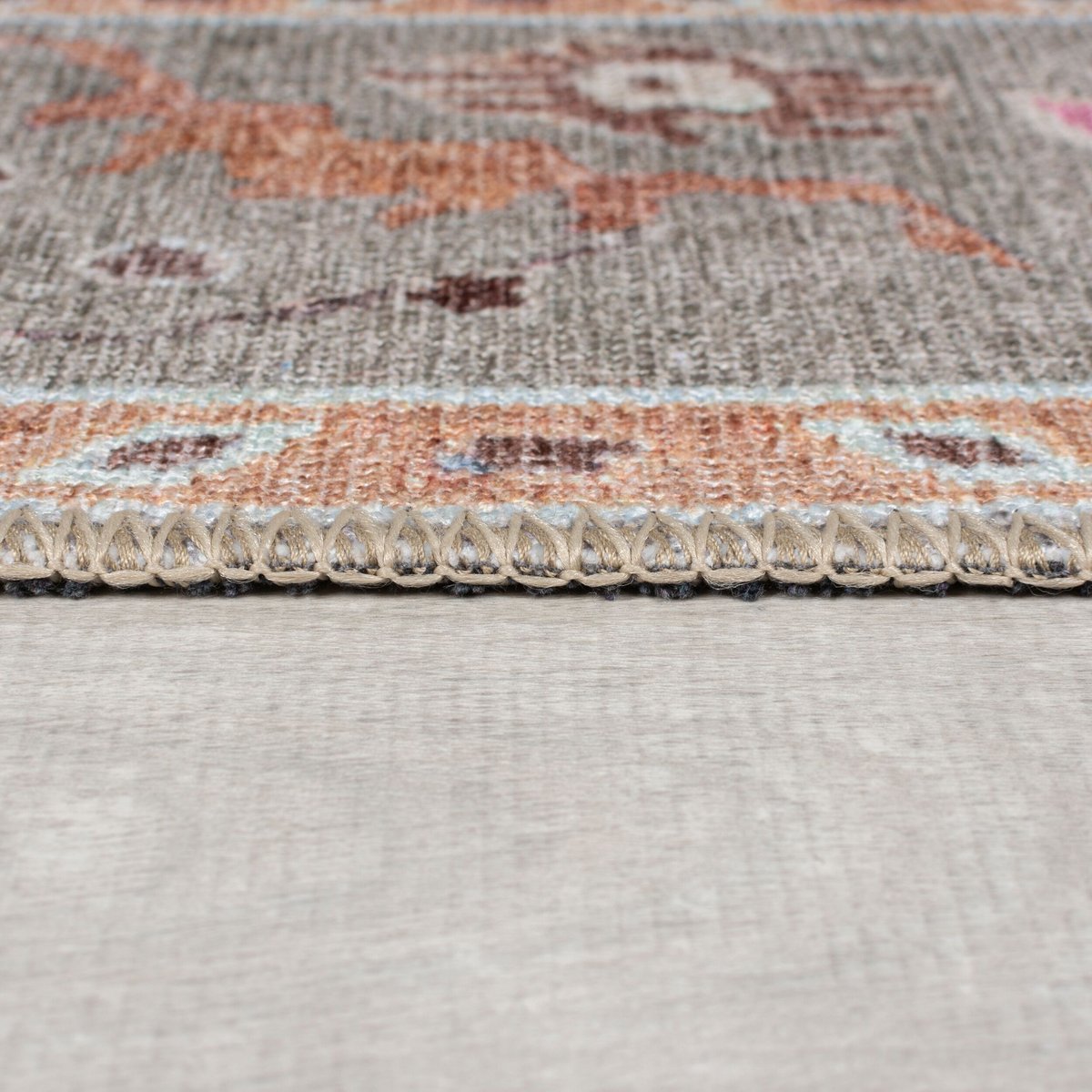 Tapis lavable de couloir UNA FLORAL vert, FLAIR RUGS