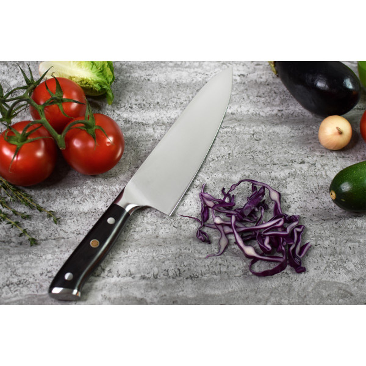 Couteau Ebene X50 modèle chef 21cm v002237, FUKITO