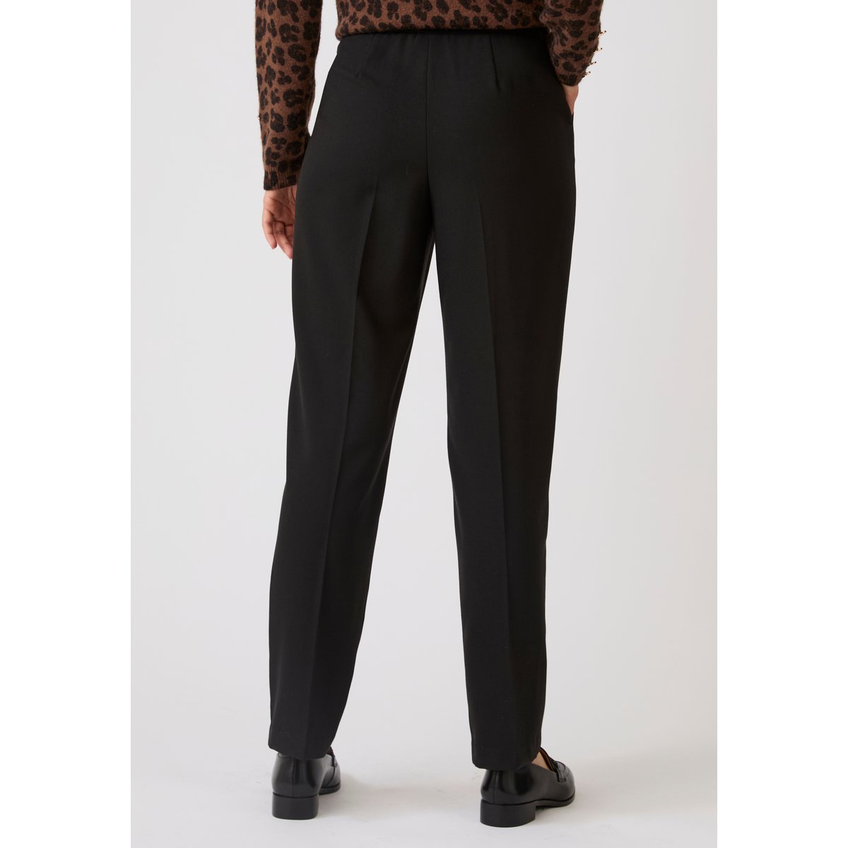 Pantalon ceinture réglable noir, DAMART