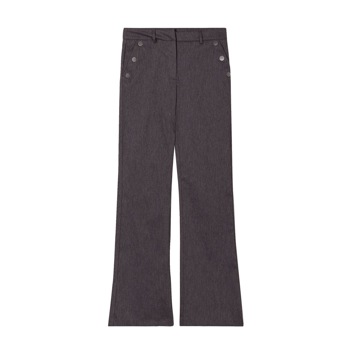 Pantalon flare pont gris foncé, CACHE CACHE