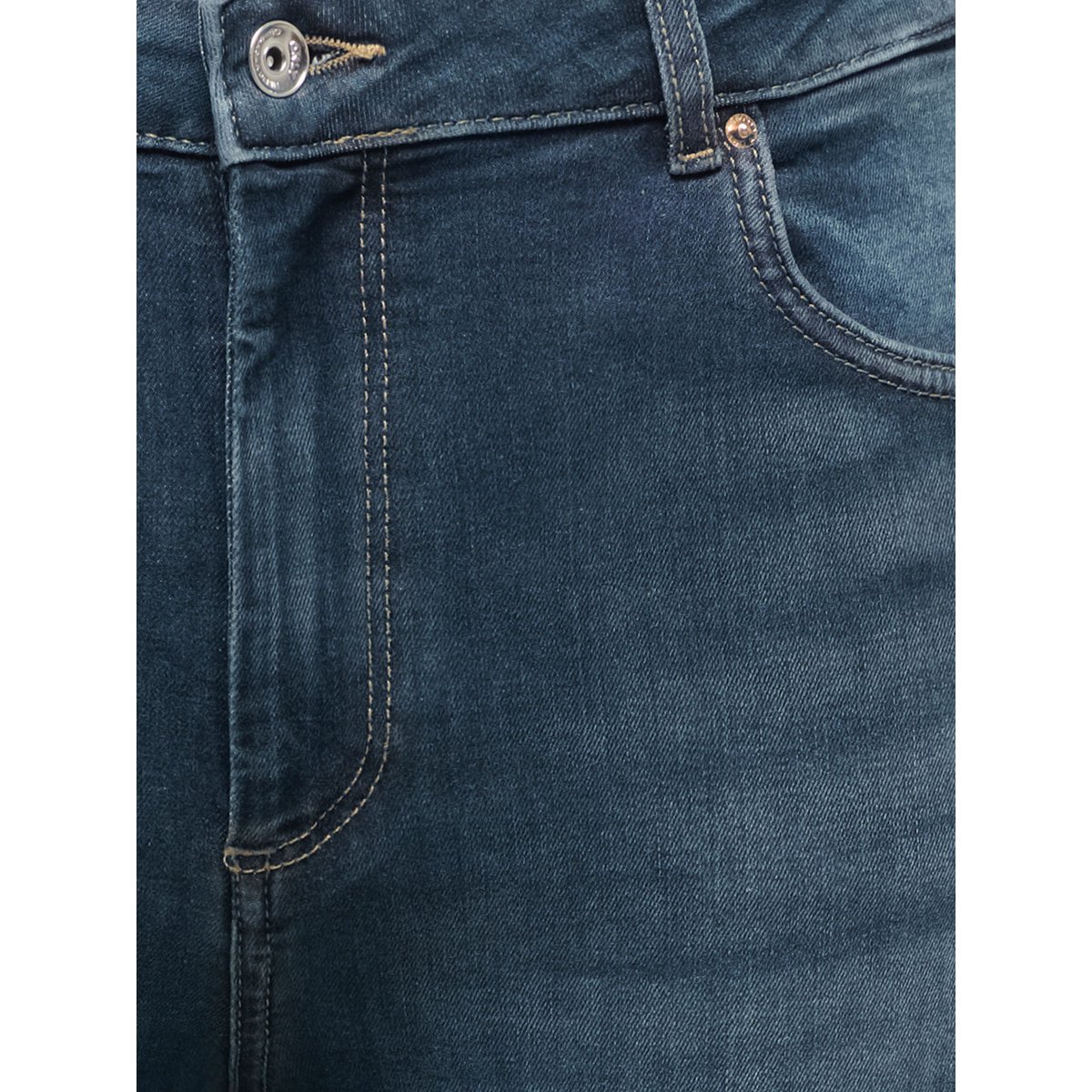 Jean Coupe Droite dark blue denim, ONLY CARMAKOMA
