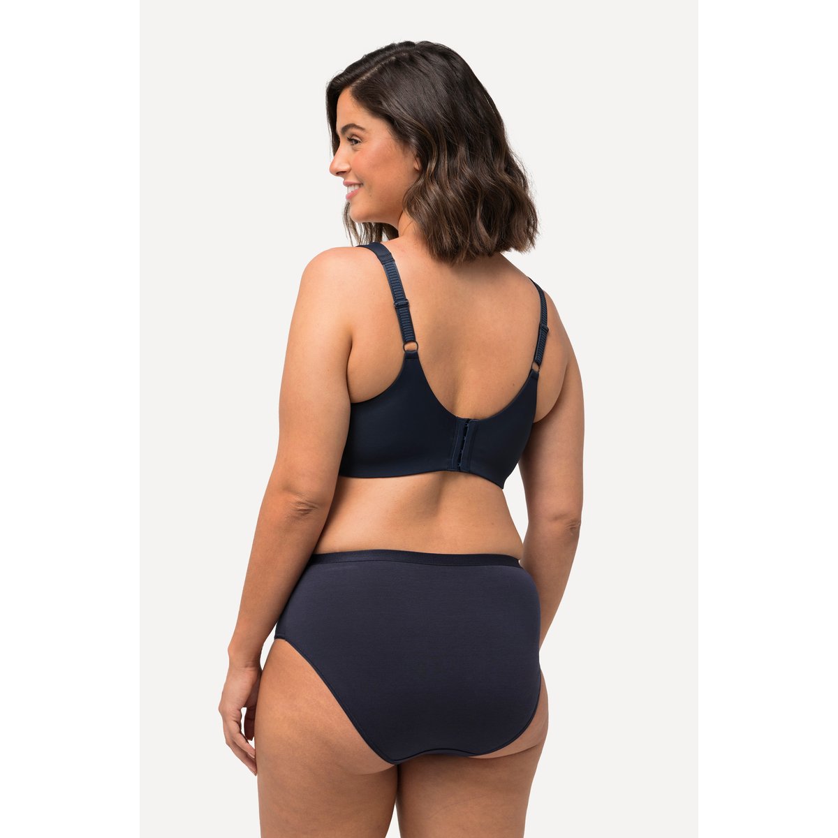 Soutien-gorge en microfibre. Bonnets spacer bleu nuit, ULLA POPKEN
