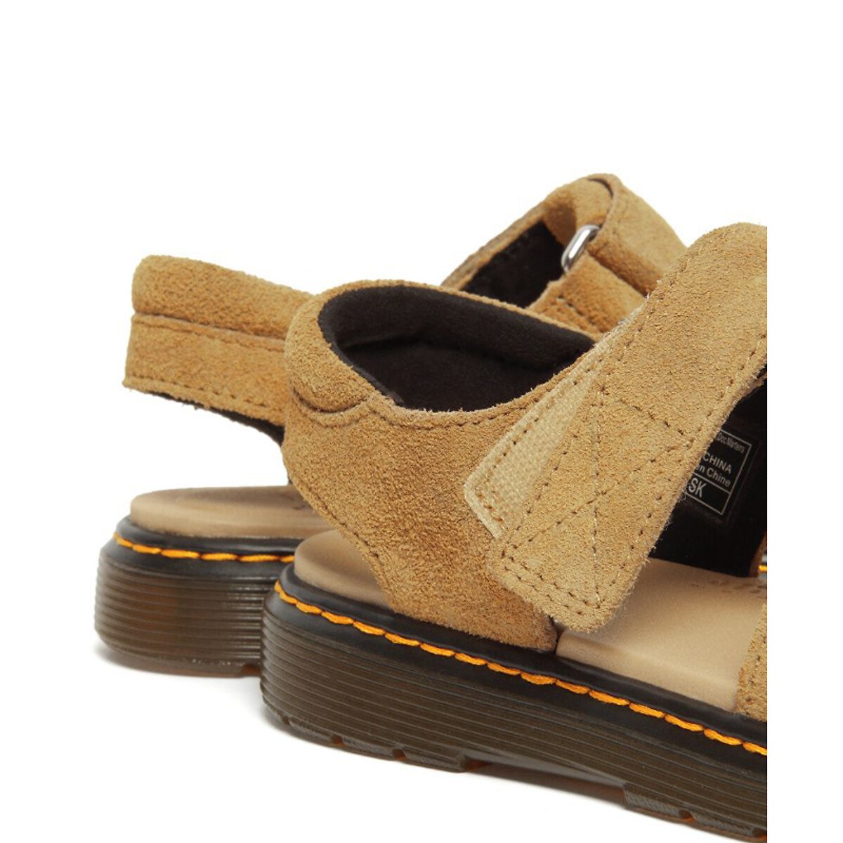 Sandales Moby II en cuir suédé camel, DR. MARTENS