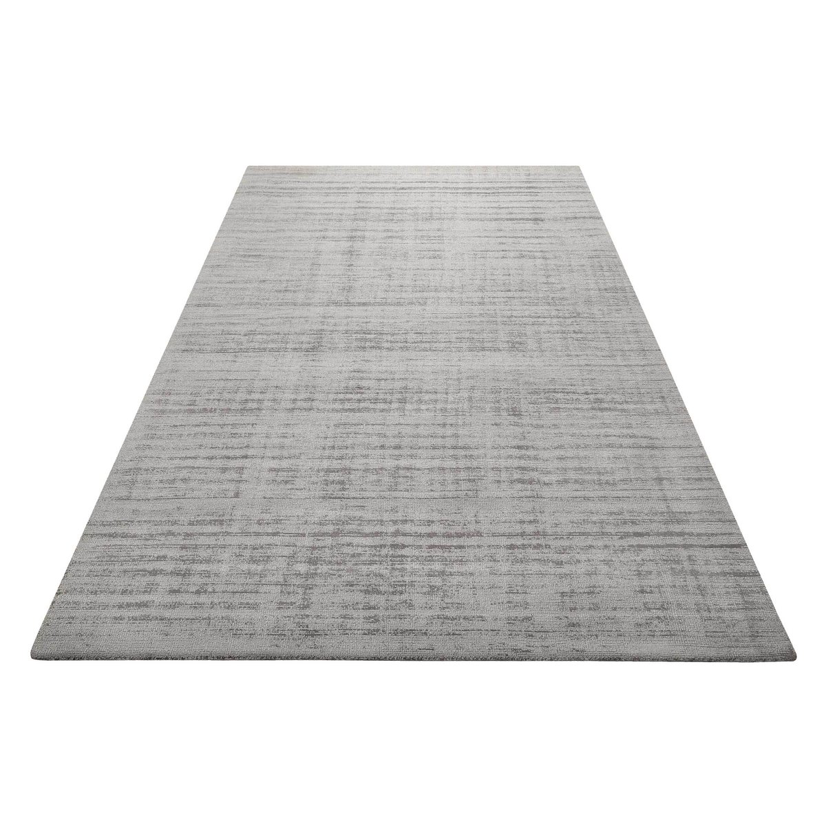 Tapis salon relief et effet soie ,  Emma gris clair, WECON HOME