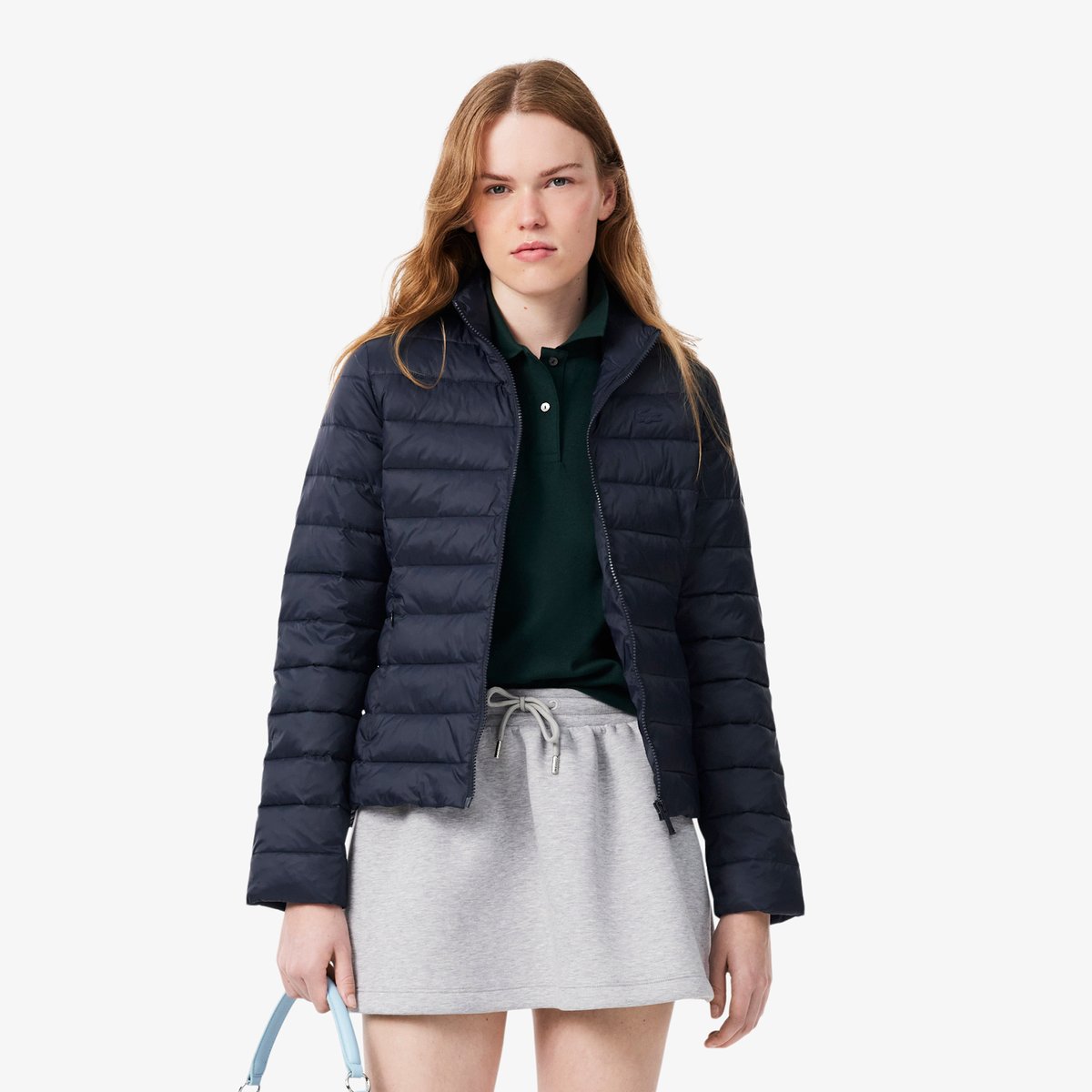 Doudoune matelassée déperlante bleu-mxq, LACOSTE
