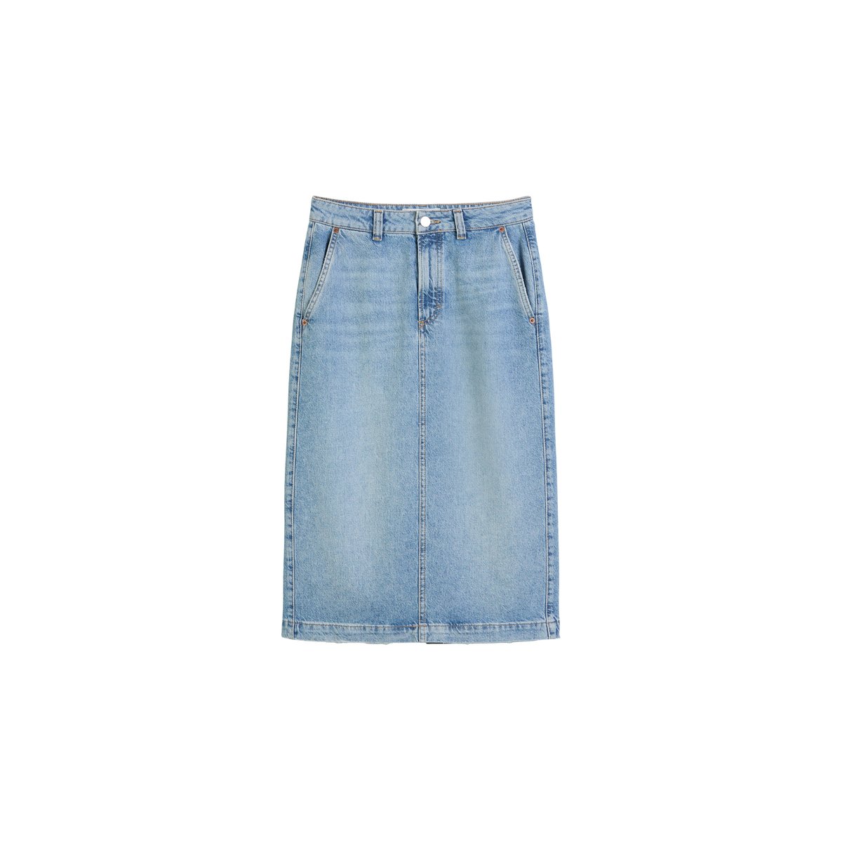 Jupe en jean regular en TENCEL™ Lyocell nleu clair, MARC O'POLO