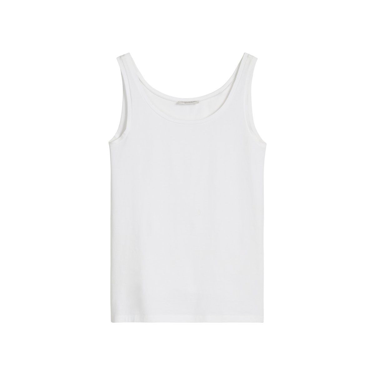 Débardeur slim en jersey simple stretch blanc, MARC O'POLO