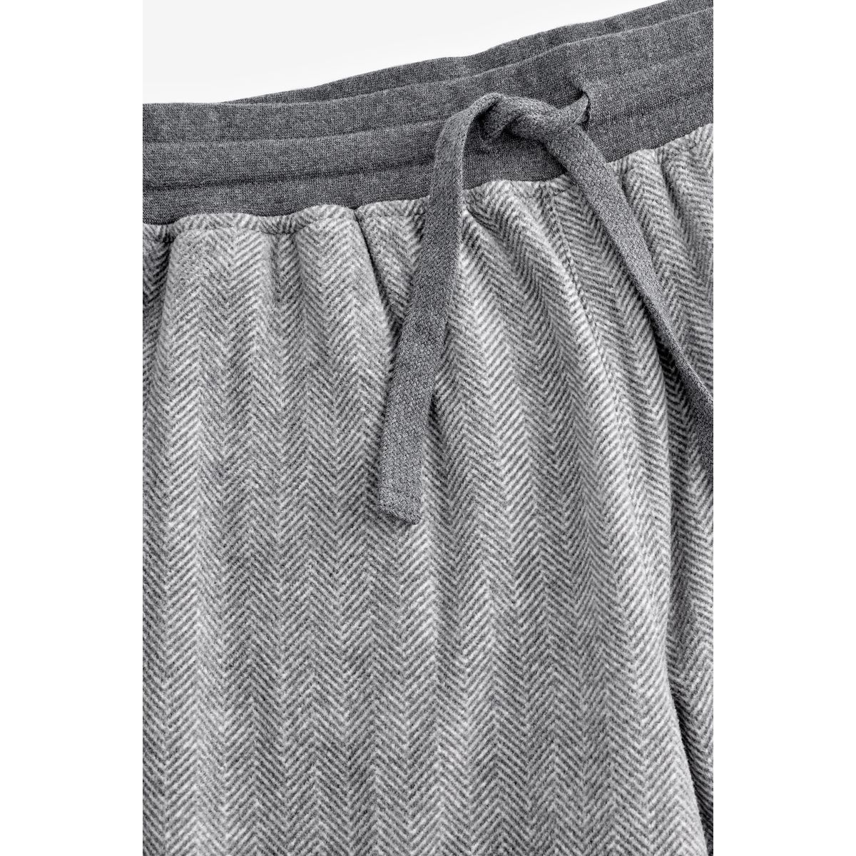 Pyjama thermique à ourlets élastiques gris, NEXT
