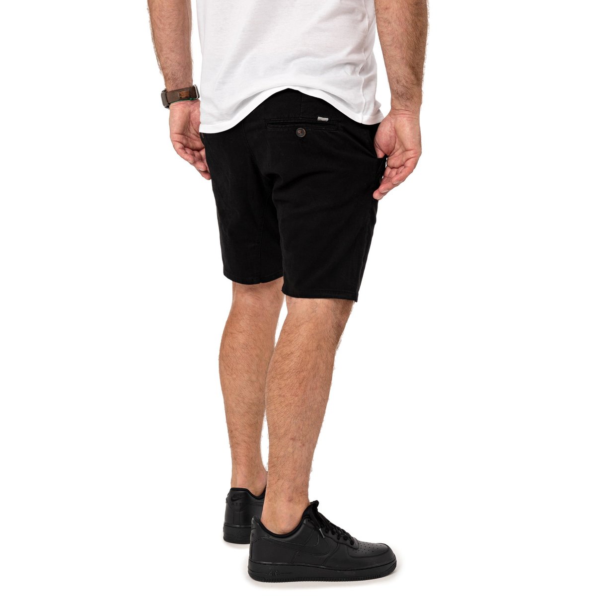 SHORT CHINO DARK noir, PULLIN