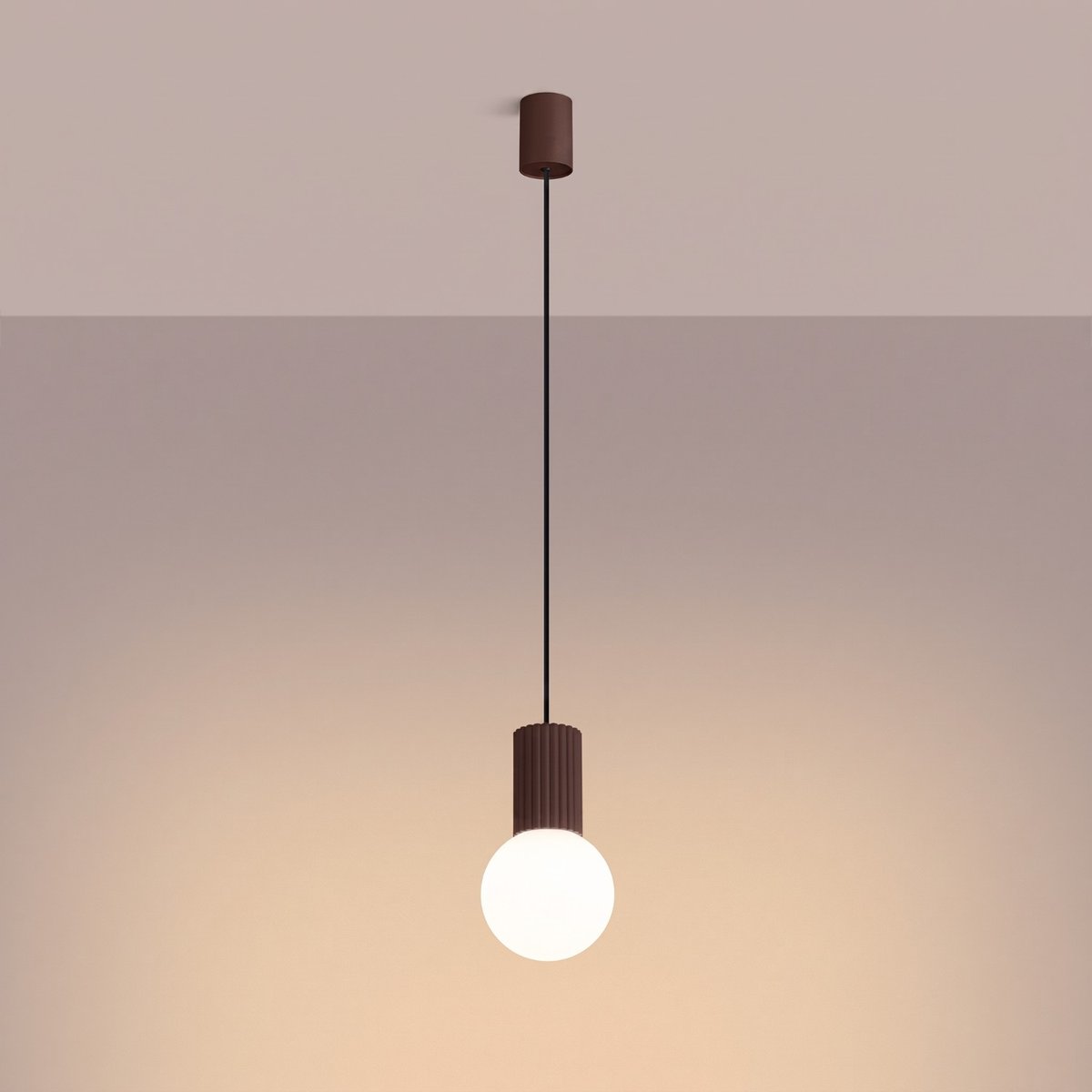 Suspension Aluminium Brun G9 1 Halo brun, EDEN