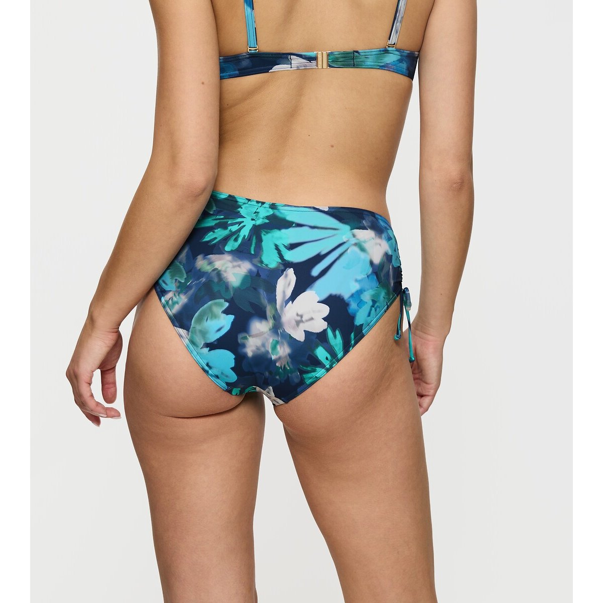 Summer Flowers Bikini Bottoms floral print/blue background, TRIUMPH