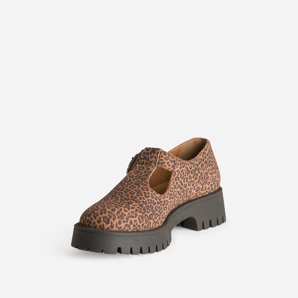 Derby en cuir FADELA leopard, ERAM