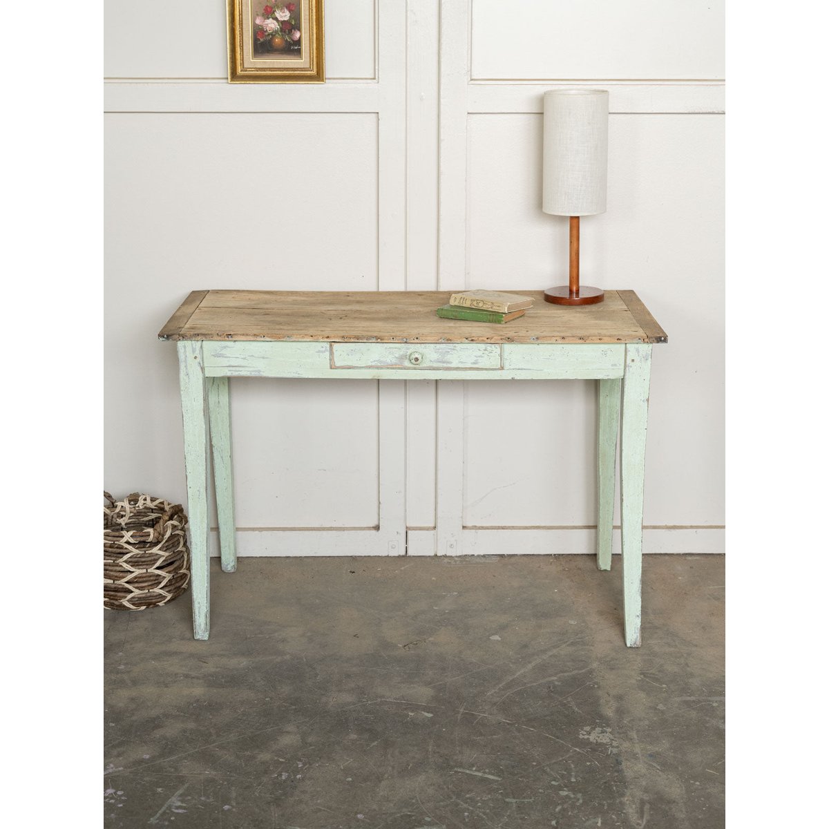 Table à manger de ferme en bois Romy N°1571 - Bon état bois clair, DEBONGOUT