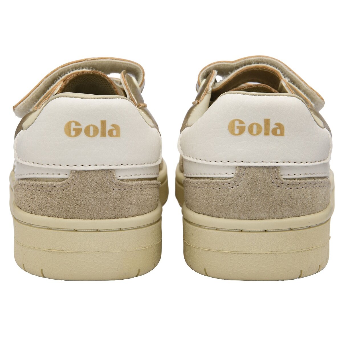 Kids Viper Glimmer Strap Trainers white/gold-coloured, GOLA