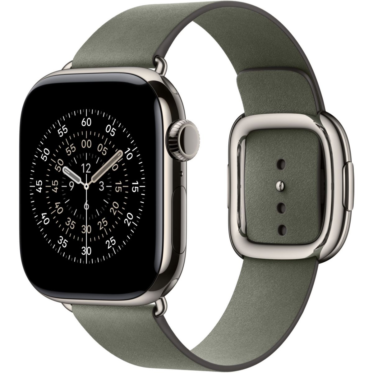 Bracelet 42 mm - Large Boucle moderne gris sauge gris, APPLE
