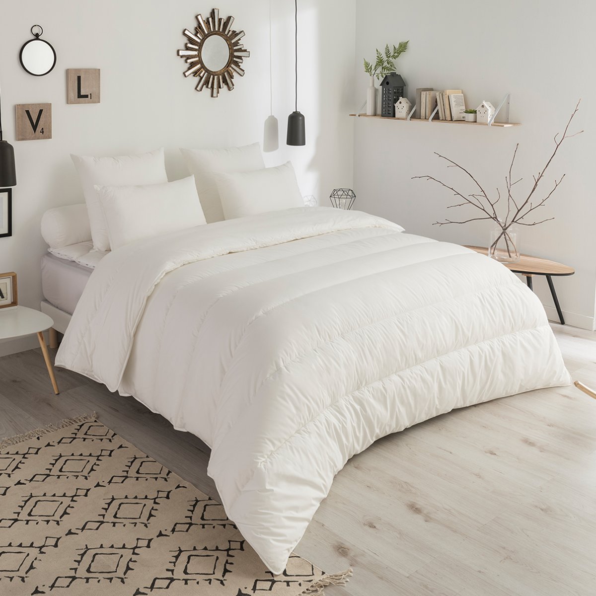 Couette Enveloppe Coton Bio - Bien-être CHAUDE blanc, DODO