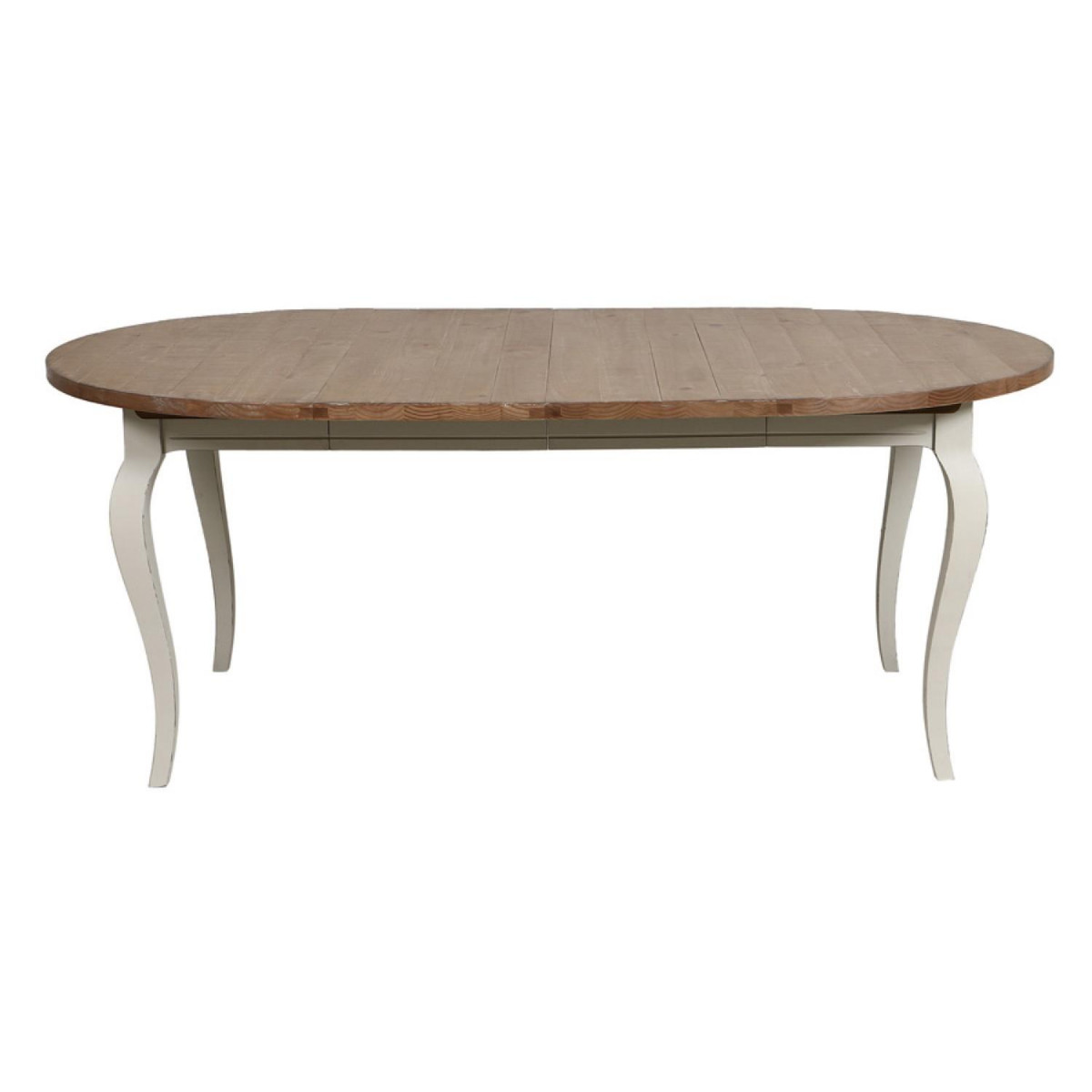 Table ronde extensible - PROVENCE blanc, INTERIOR'S