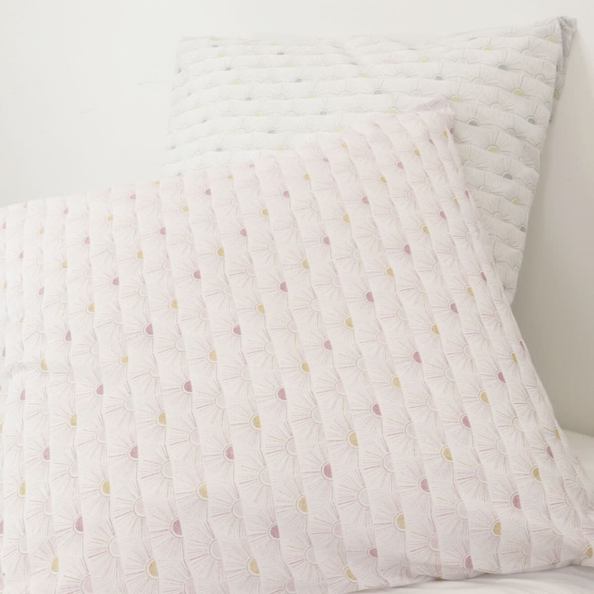Parure housse de couette coton 120 gr MARROCOS rose, LINANDELLE