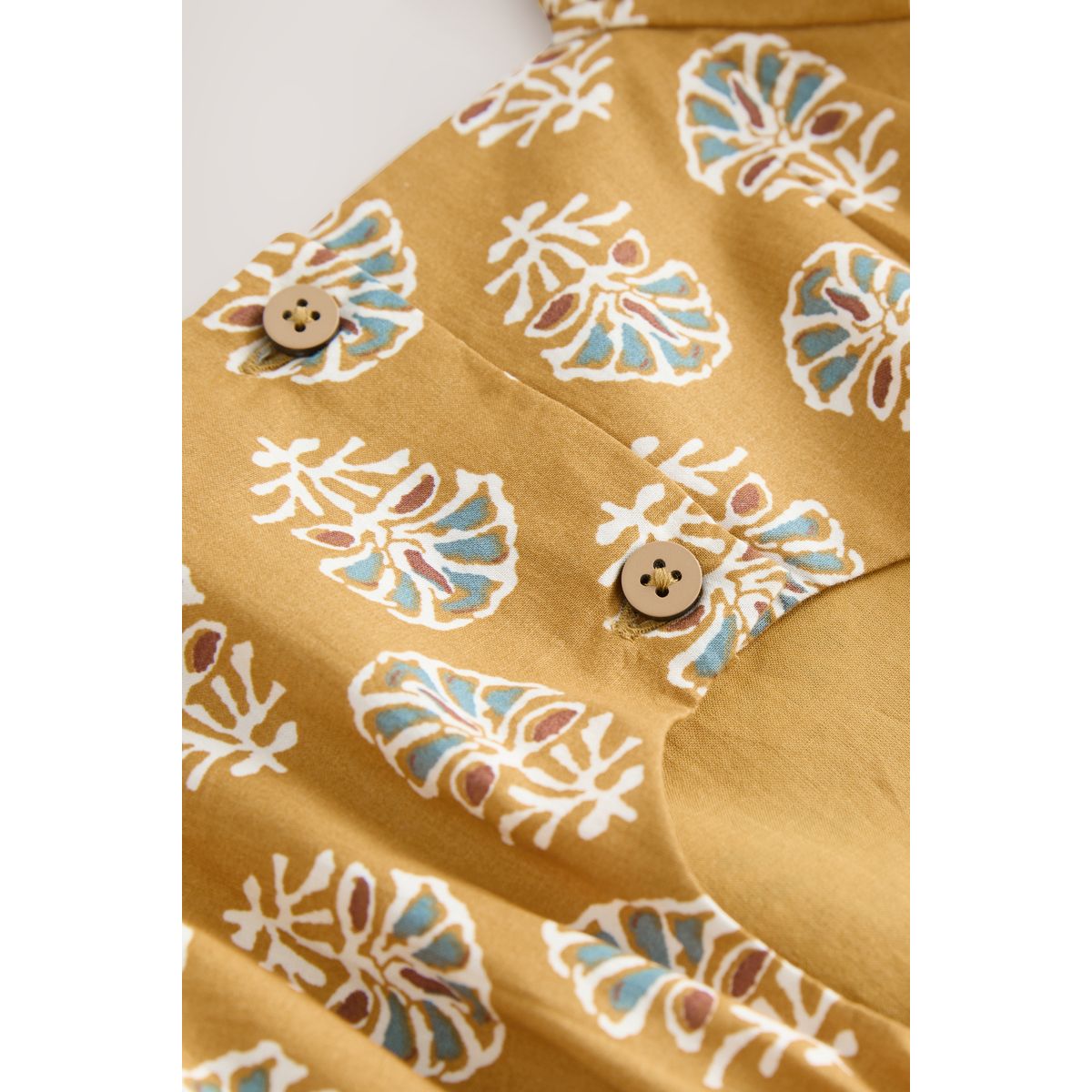 Robe bouffante imprimé jaune, NEXT