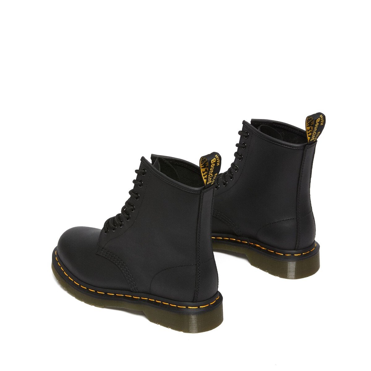 Boots 1460 en cuir Greasy noir, DR. MARTENS