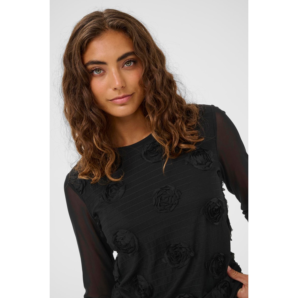 T-shirt à manches longues noir, CULTURE