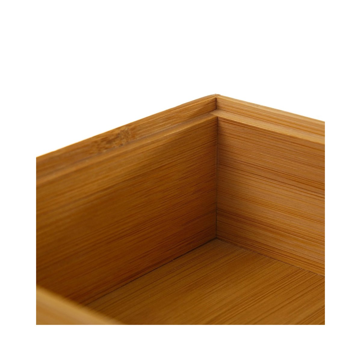 Rangement Organisateur Salle de Bain Bambou - 15x15x6.5cm bois, WADIGA