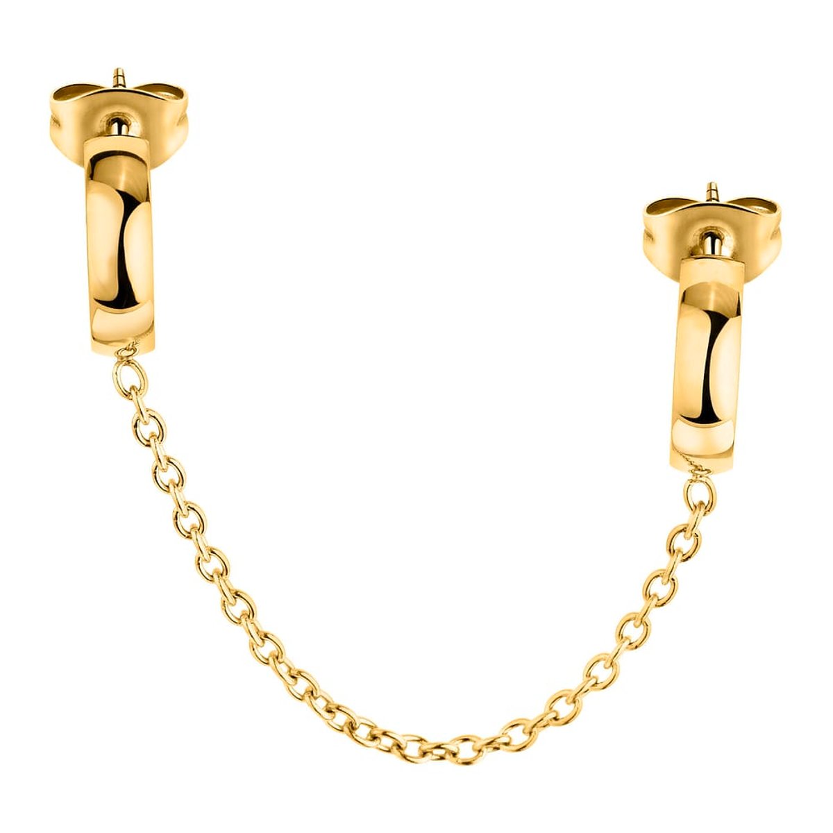Mono-Boucle d'oreille CLEOR en Acier Jaune or, CLEOR