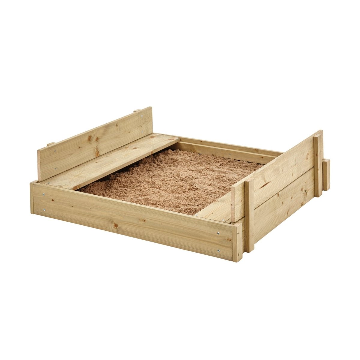 Bac à sable avec bancs et kit accessoires EXPLORATEUR marron, TP TOYS