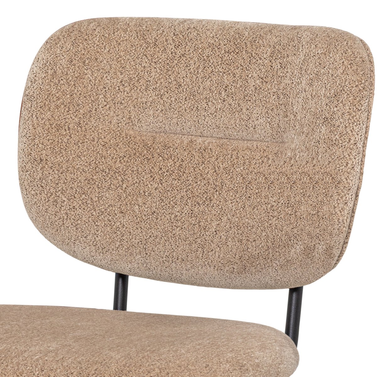 Tabouret de bar en polyester BRINT sable, WOOOD
