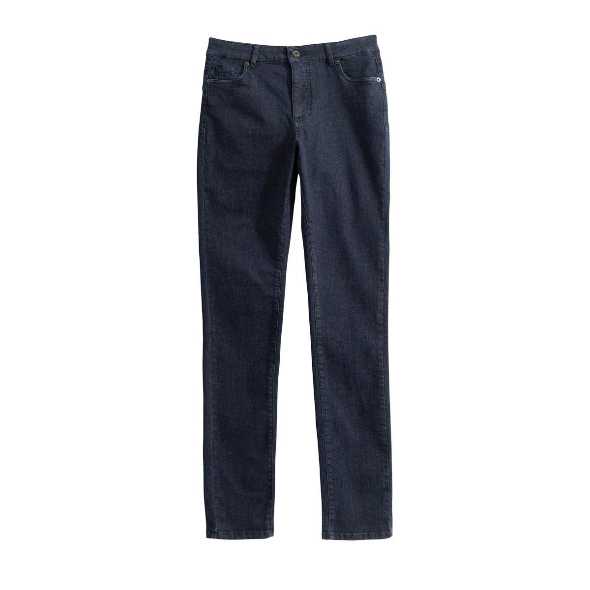 Jean slim brut taille haute ROXANNE marine foncé, IKKS