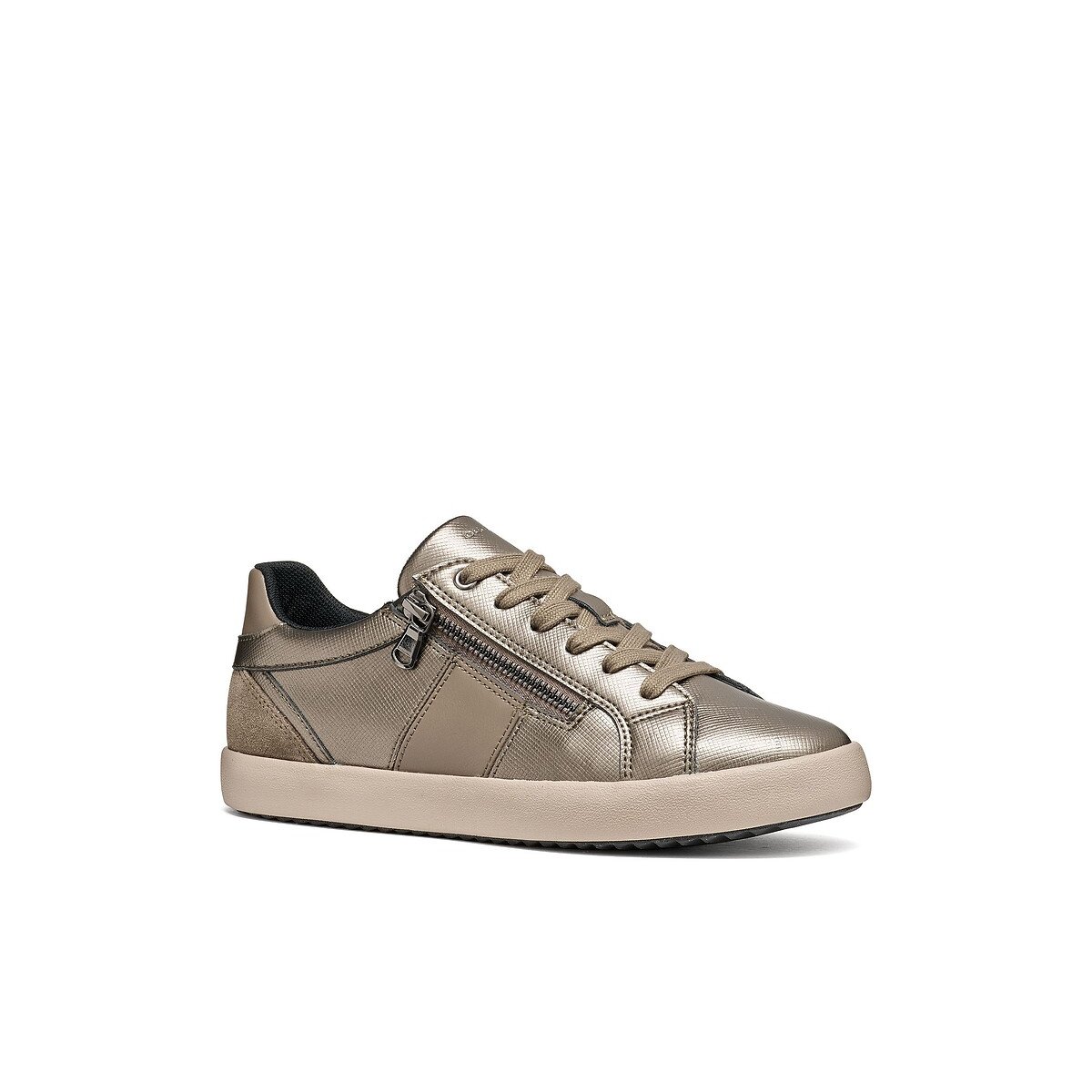 Baskets zippées et à lacets, BLOMIEE taupe, GEOX