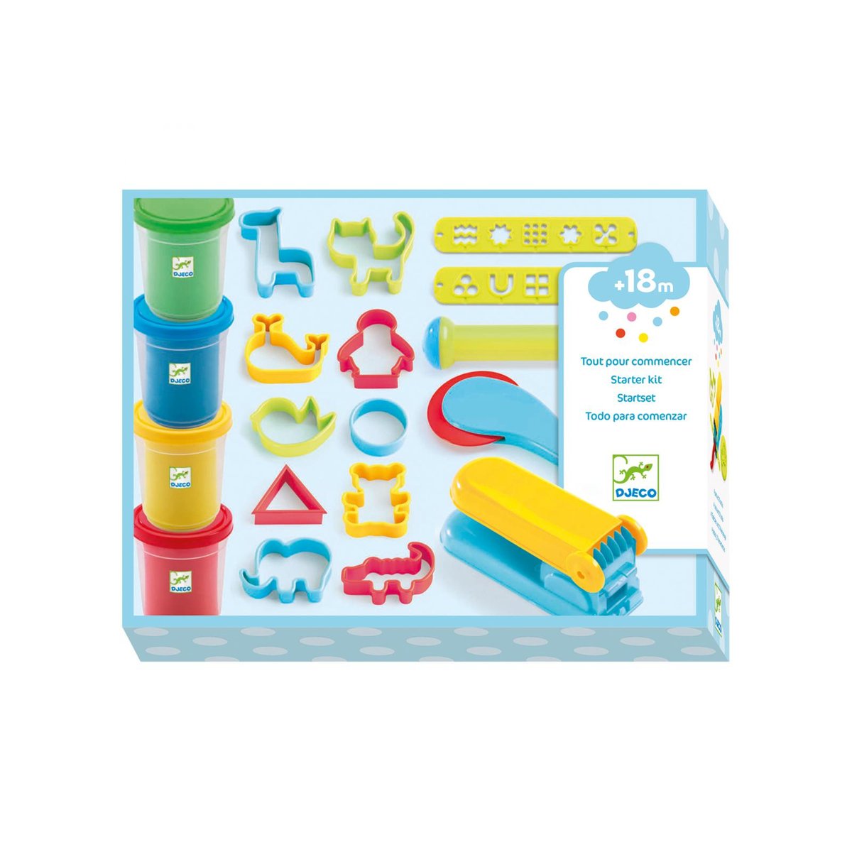 Pâte à modeler - Tout pour commencer - Classique multicolore, DJECO