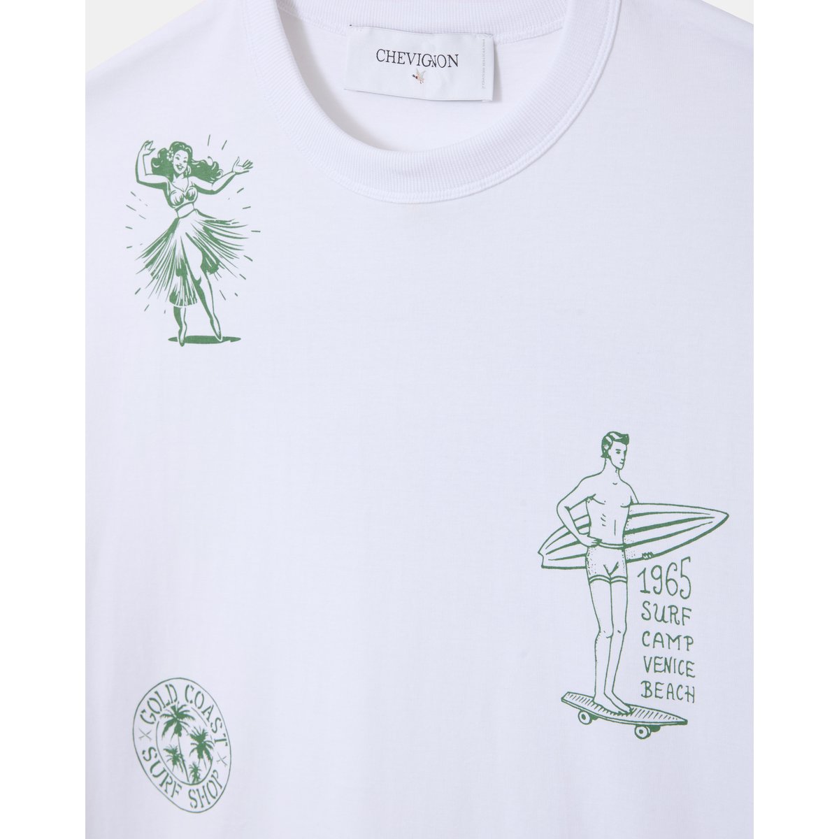 T-Shirt graphique DANCING blanc, CHEVIGNON