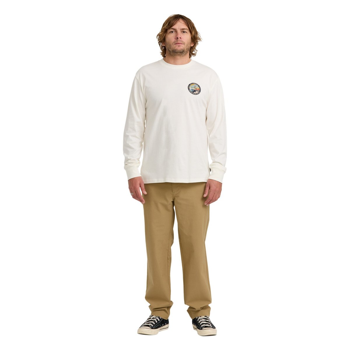 T shirt manches longues ROCKIES A/DIV blanc off white, BILLABONG