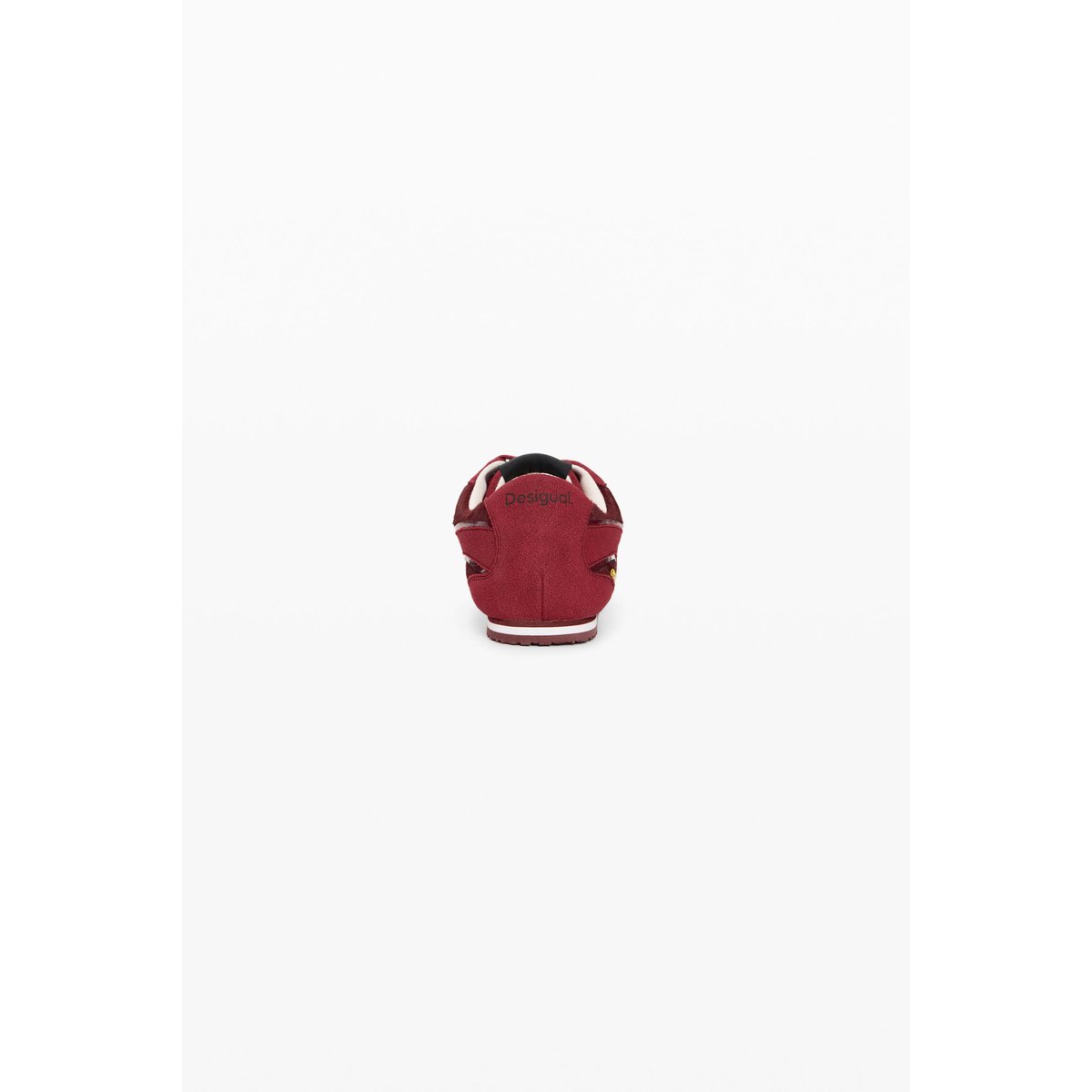 Baskets 100 % cuir rouge, DESIGUAL
