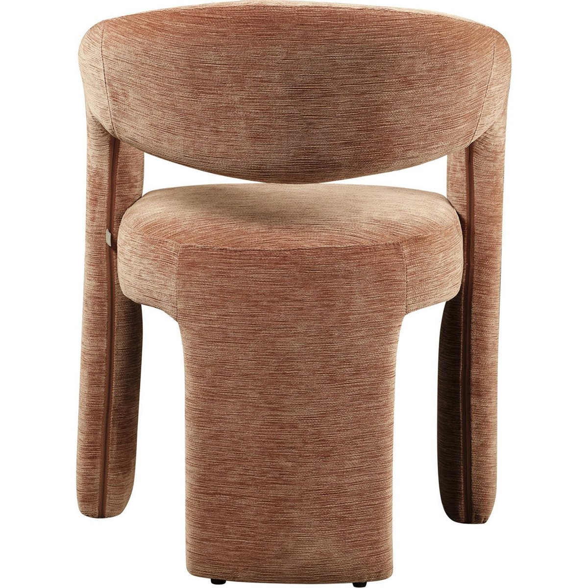 Chaise de salle à manger avec accoudoirs moka mousse, RECOLLECTION