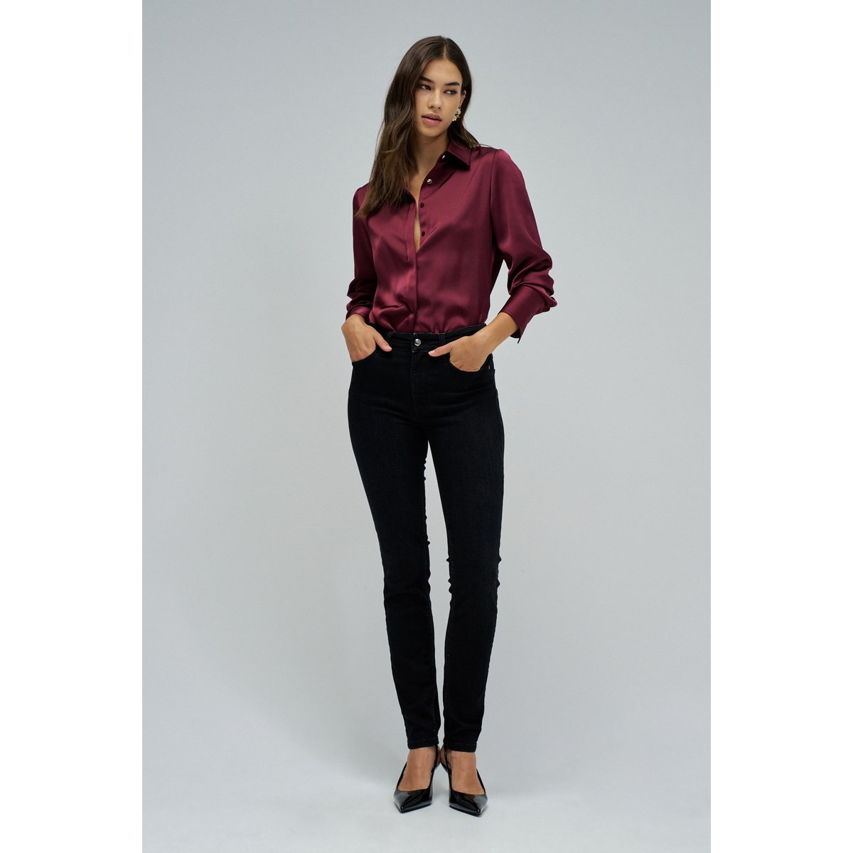 JEAN DESTINY PUSH UP SKINNY noir, SALSA JEANS