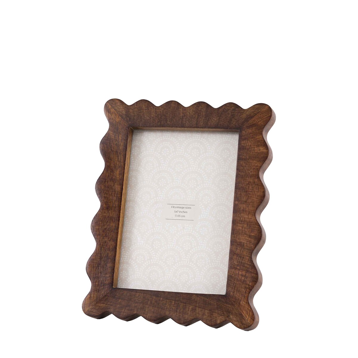 5x7" Anfo Wooden Scallop Photoframe brown , ÉDITÉ