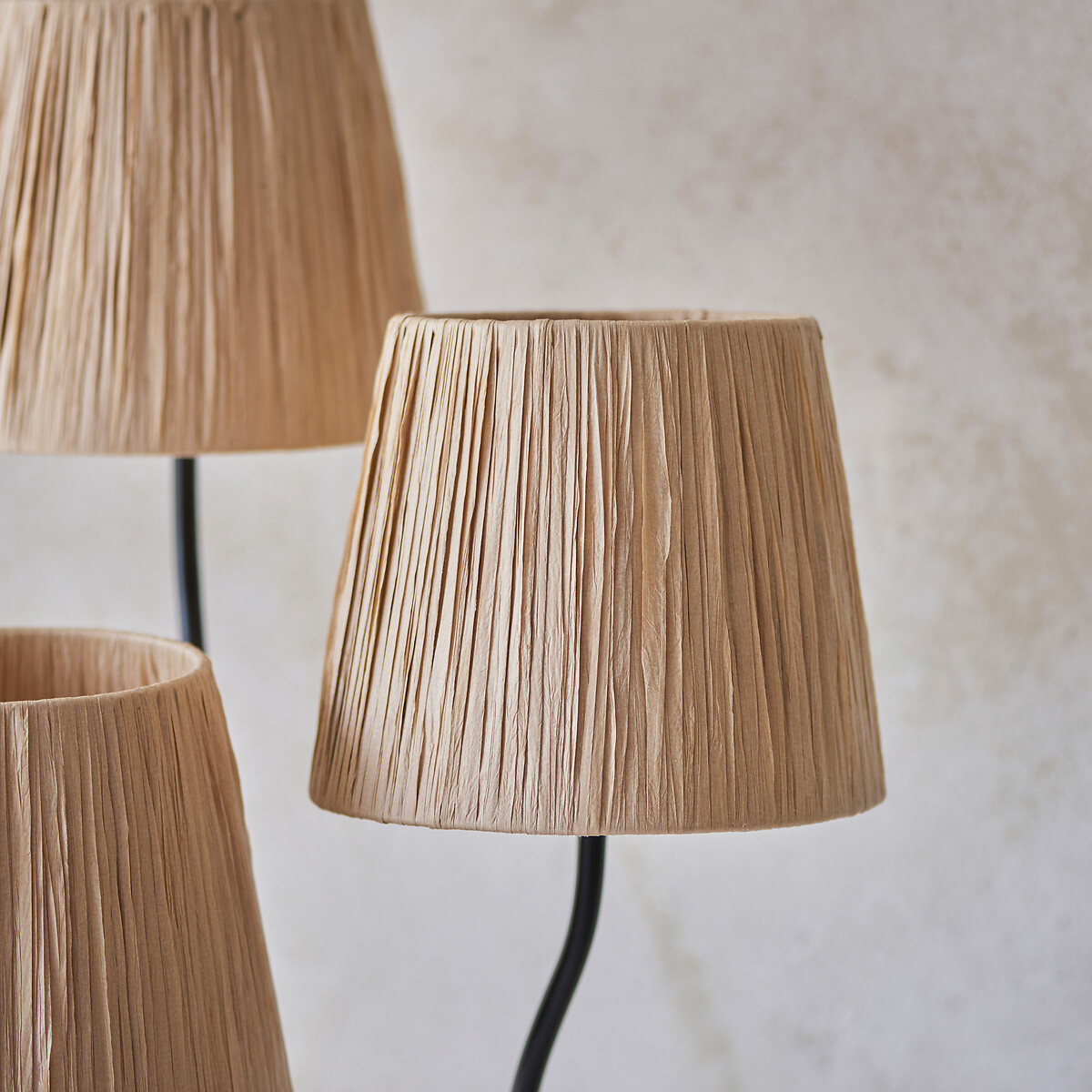 Wesley 3-Light Wriggle Floor Lamp black, ÉDITÉ