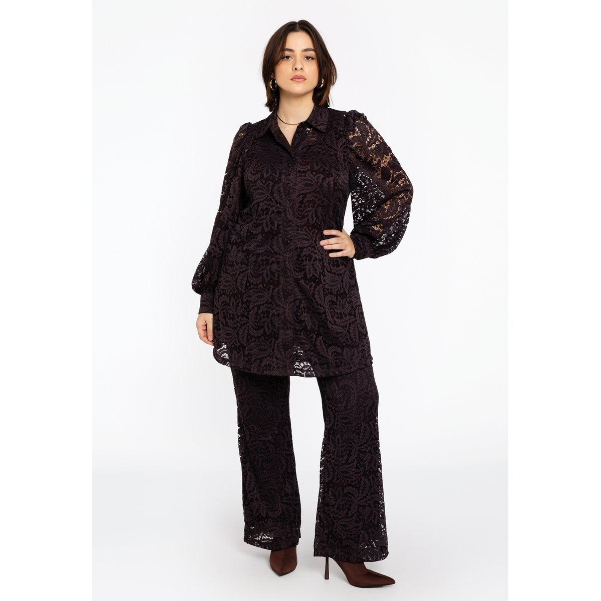 Pantalon bootcut marron, YOEK