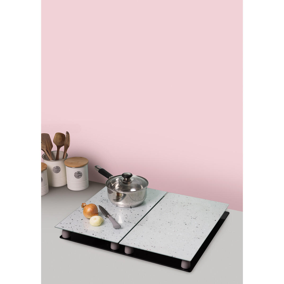 Set of 2 Elements Quartz Hob Protectors multi-coloured, TYPHOON