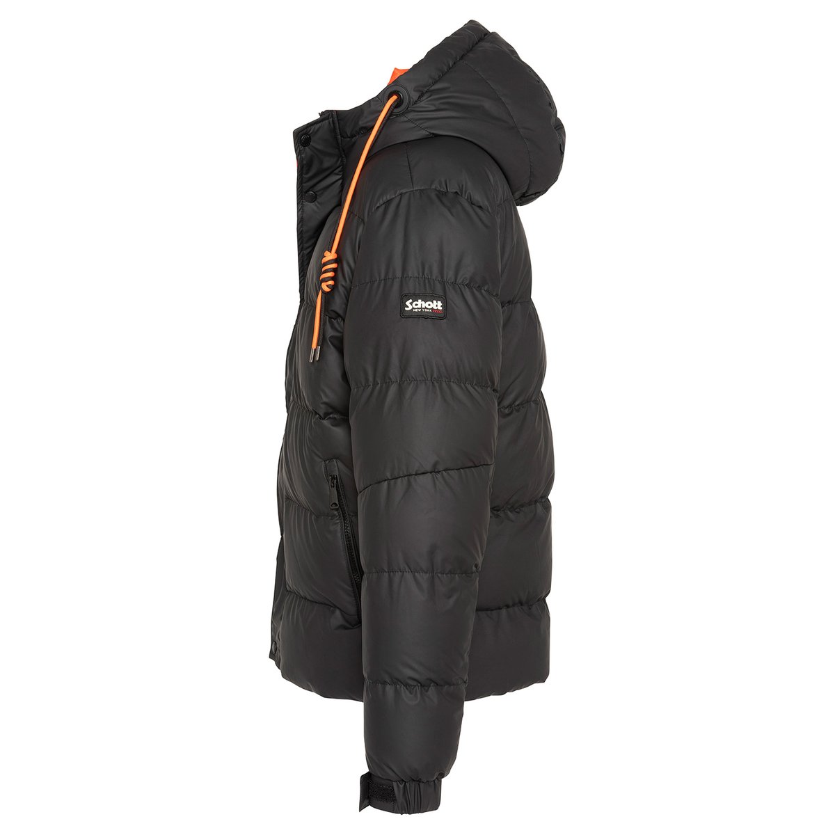 Doudoune à capuche noir, SCHOTT