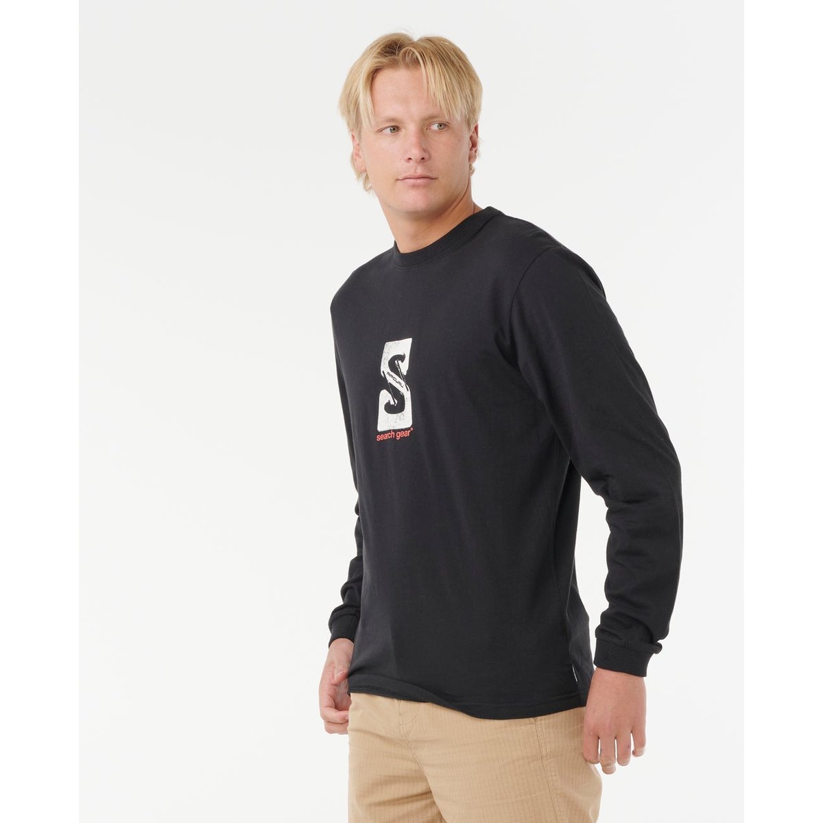 T-shirt à manches longues The SEARCH GEAR noir, RIP CURL