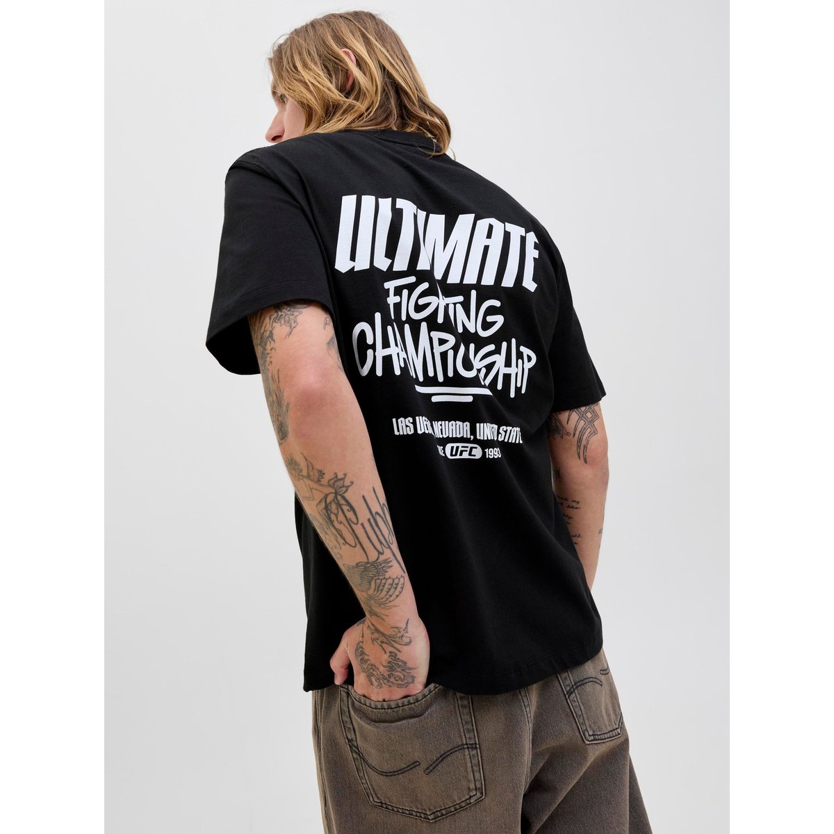 T-Shirt black 1, JACK & JONES