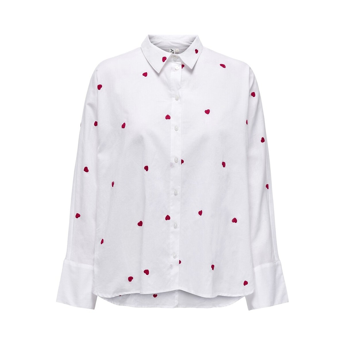 Chemisier imprimé blanc coeur, ONLY