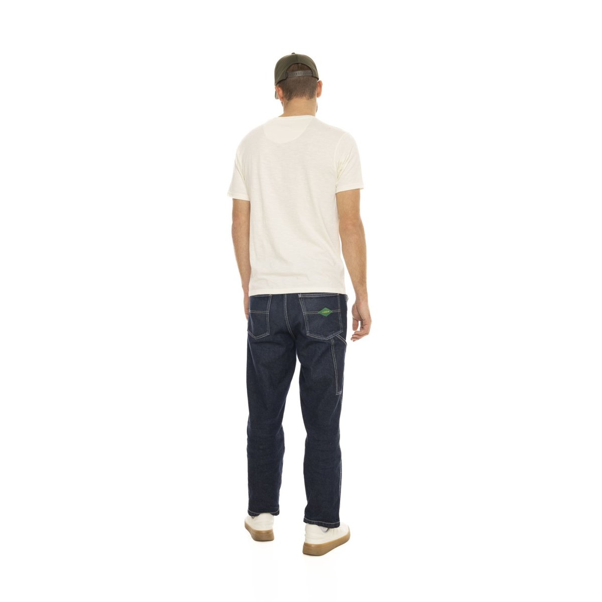 T-shirt en coton BRAD blanc cassé/kaki, VON DUTCH
