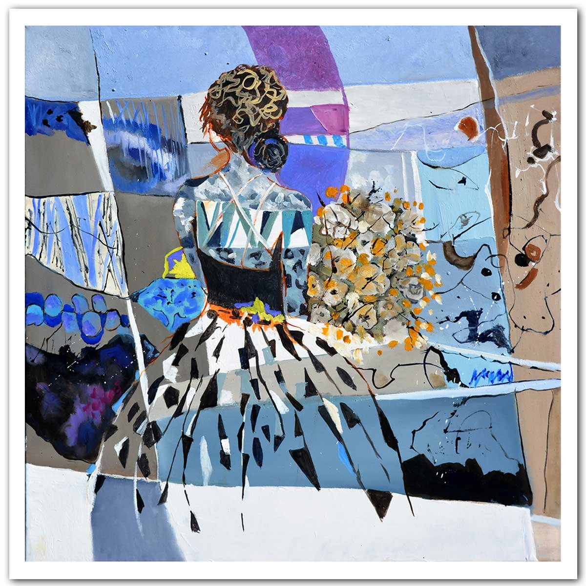 Affiche collage arlesienne affiche seule, HEXOA